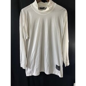 Greg Norman Collection Men's Golf Shirt Size Medium Egyptian Cotton Shark Crest